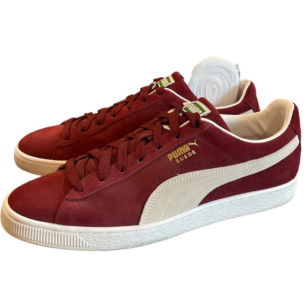 PUMA Men's Suede Classic XXI Burgundy/White US 11